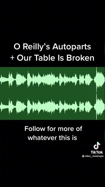 Oh No Our Table Its Broken O Reilly Oh no our table it’s broken O Reillys - YouTube