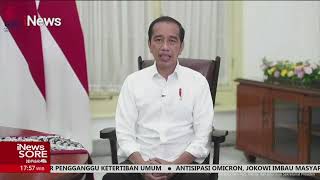 Omicron Meningkat, Presiden Jokowi Imbau Warga WFH #iNewsSore 19/01