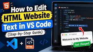 How to edit HTML website Text in VS Code (Step-by-Step Guide) | Beginner Tutorial screenshot 3
