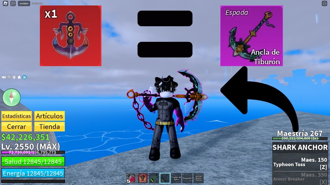 Como Conseguir la NEW ESPADA "SHARK ANCHOR" - ANCLA DE TIBURON / BLOX
