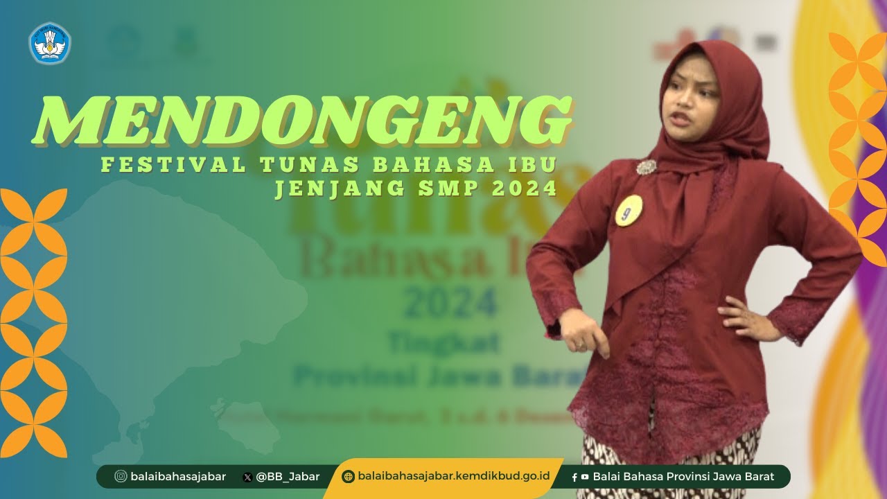 Pemenang I Mendongeng Kategori Putri Jenjang SMP, FTBI Jawa Barat  2024