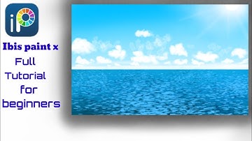 Ibis paint x tutorial for beginners, 🌊sea draw in Ibis paint x in mobile, easy tutorial