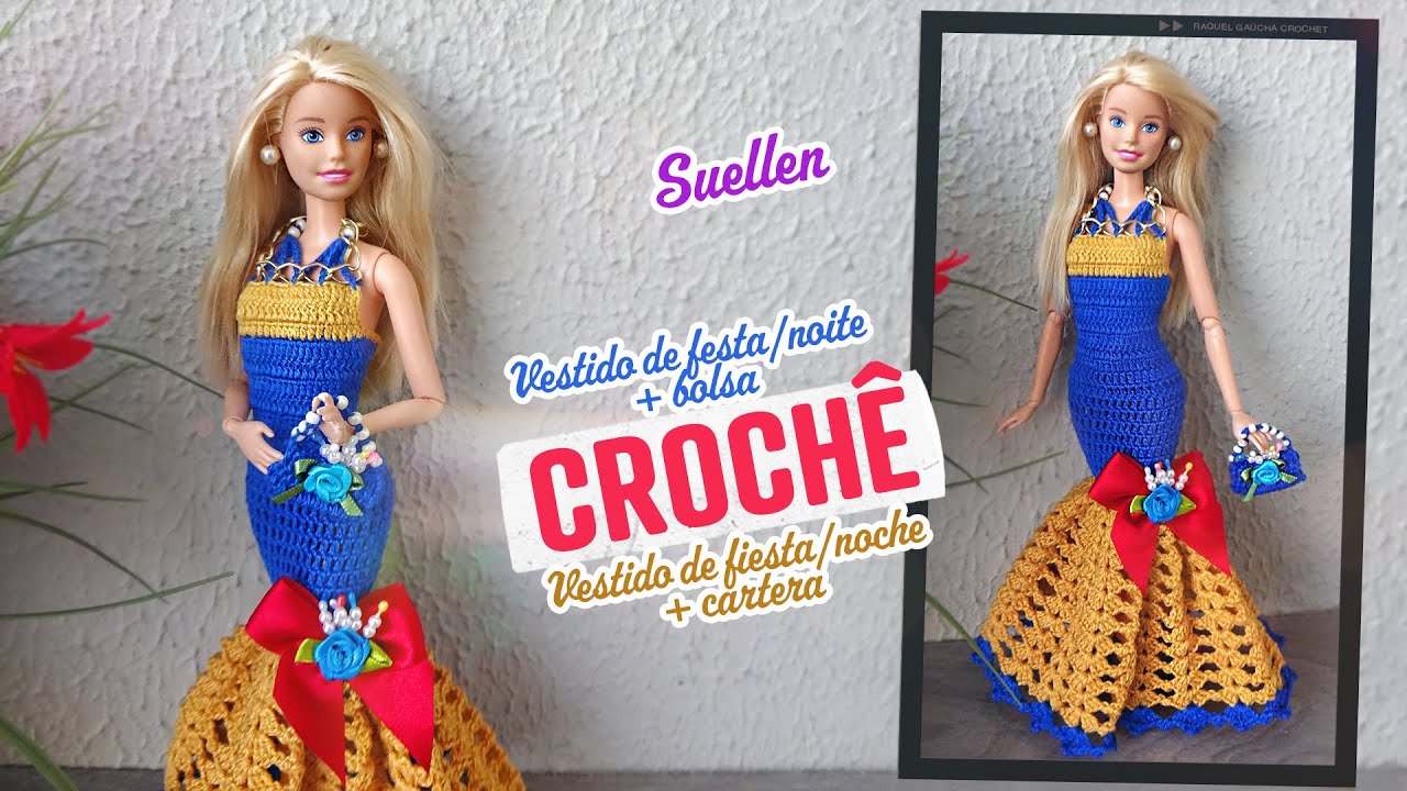 Crochet Purse and Dress Kimberly for Barbie (Portuguese/Spanish