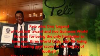 Pelé is awarded by 'Guinness World Records' for most goals in football history (2013)