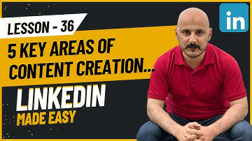 #36 -  5 Keys Areas of Content Creation | Getting Clients & Remote Jobs using LinkedIn