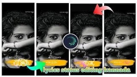 || Kannada Love Song Lyrical Video Editing Alight Motion|| WhatsApp status editing video
