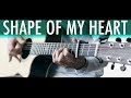 SHAPE OF MY HEART (Sting) Lucid Dreams⎪Acoustic guitar fingerstyle