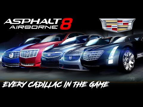 Asphalt 8: Full Cadillac Showcase (Every Car in-game)