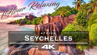Seychelles 🇸🇨 - by drone [4K]  | 1 hour relaxing video
