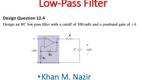 Low Pass Filter || Question 12.4 ||  ( Thomas)
