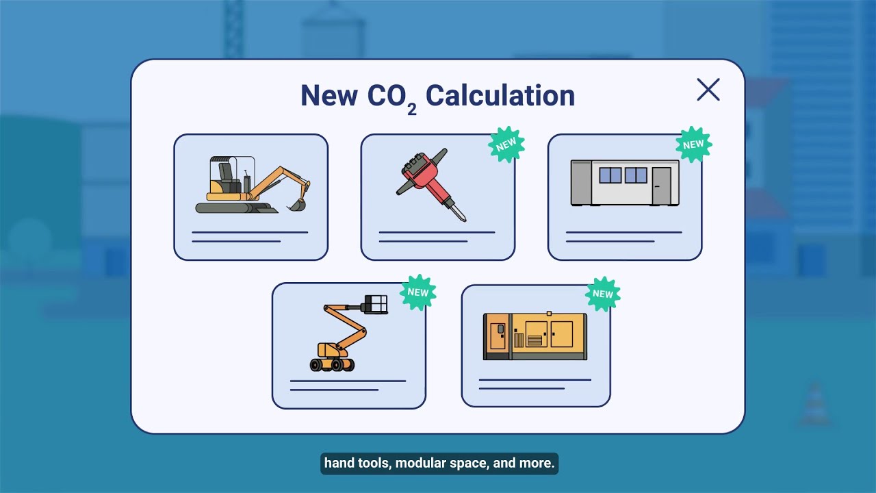 Calculate the carbon footprint of equipment