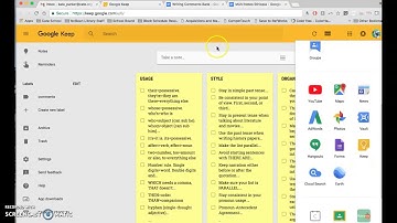 Google Keep for Google Doc Teacher Comments