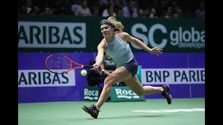 2017 Wta Finals Round Robin Simona Halep Vs. Elina Svitolina Wta Highlights