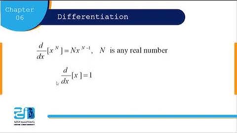 Business Mathematics - Lecture 6 - Differentiation - ESU