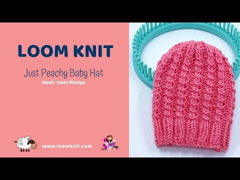 Just Peachy Baby Hat Loom Knit