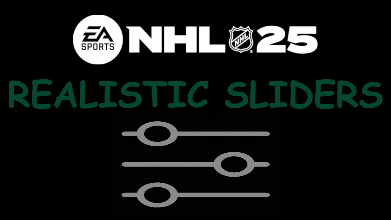 NHL 25 Realistic Sliders #nhl25 #sliders