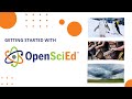 Getting started with openscied