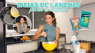IDEIAS DE LANCHES PRÁTICOS PARA LEVAR PRA ESCOLA! | receitas rápidas e saudáveis! - Luiza Vinco