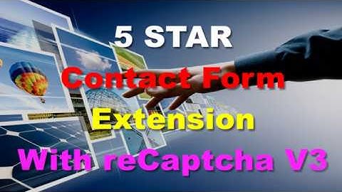 NEW!  -  5 Star Contact Form with reCaptcha V3 for Mobirise sites - Invisible reCaptcha
