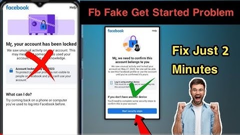 HOW TO GET REAL GET STARTED OPTION IN FACEBOOK || HOW TO UNLOCK FACEBOOK LOCKED ACCOUNT 2023 ||