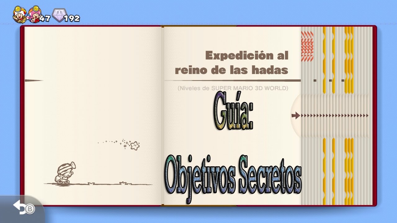 Guía: Captain Toad Treasure Tracker Wii U|| EXTRA Capítulo 1 ||Al reino de las hadas|| lets play a little game