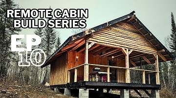 OFF GRID CABIN BUILD | Ep 10 | SCREENED PORCH | BIRD BLOCKING | CAMP UPGRADES