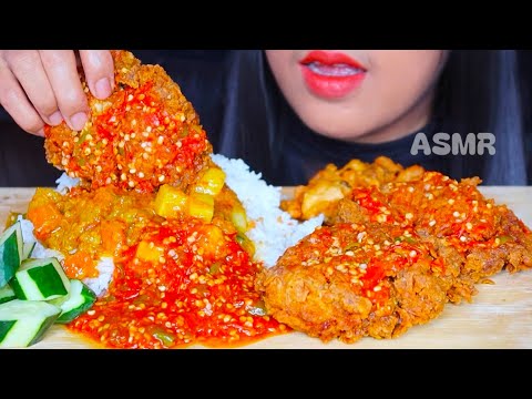 ASMR AYAM GEPREK ||ASMR EATING SPICY FOOD #ASMR #asmrsounds #asmrvideo #ayamgeprek #asmreating 