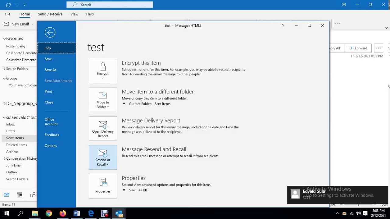 New How to Recall/Cancel a Sent Email in Outlook