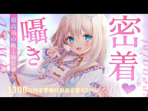 [ASMR/KU100] これすご！風や温度まで感じる♡1300万円機材睡眠導入/囁き/耳かき/綿棒 EarCleaning, Tingle, Triggers for Sleep【Vtuber】