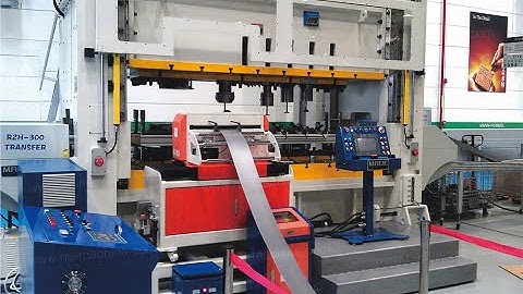 Combined uncoiler straightener and Zigzag Feeder for MANN+HUMMEL Filter Production