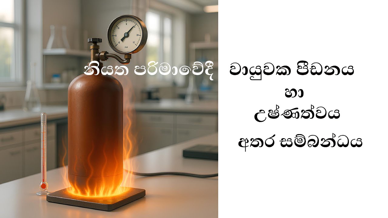 නියත පරිමාවේදී වායුවක පීඩනය හා උෂ්ණත්වය අතර සම්බන්ධය
