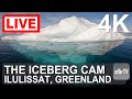 🔴 Live Now: 24/7 Iceberg Cam of Ilulissat, Greenland in 4K Ultra HD