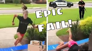 Karen Gets INSTANT Karma After Stealing Package!
