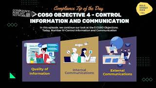 Compliance Tip of the Day: COSO Objective 4 - Control Information and Communication Net Worth