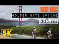 360° VR Biking on GOLDEN GATE BRIDGE! | SAN FRANCISCO | NO MUSIC | Scenery for Exercise Bikes