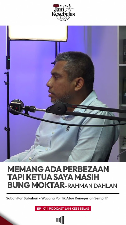 Memang ada perbezaan tapi ketua saya masih Bung Moktar