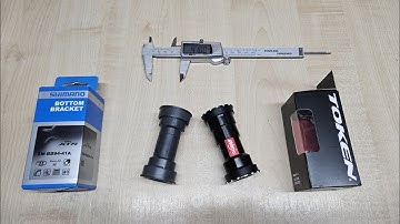 Comparison between Shimano Ultegra and Token Ninja bottom brackets