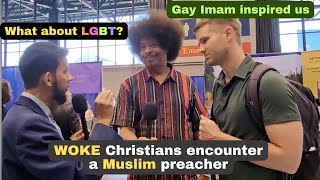 WOKE  LGBT Christians Encounter a Muslim Preacher  Calm Debate!