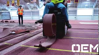 OEM's Twister Ride on Floor Scraper vs Running Track Flooring