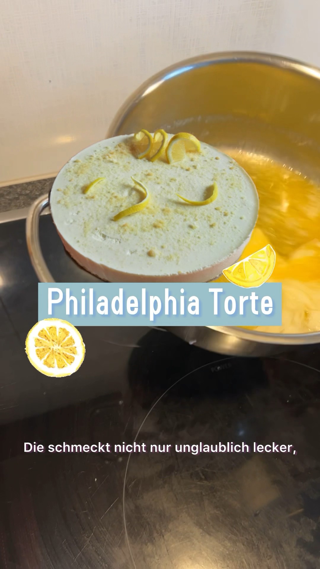 Das Rezept steht unten ⬇️ 🍋 #torte #philadelphiatorte #frischkäse # ...