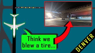 United B738 has BLOWN TIRES UPON LANDING | Passengers Evacuated