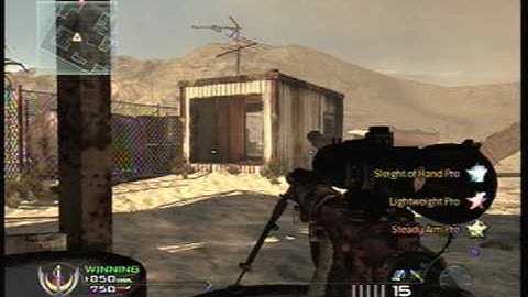 mw2-Quick Scope 1v1 match