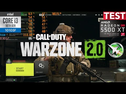 Call Of Duty Warzone 2.0 3RD PERSON | İntel İ3 10105F RX 5500XT 16GB Ram Fps Test