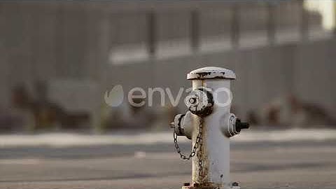 Rusty Fire Hydrant at Sunny Day | Motion Graphics - Envato elements