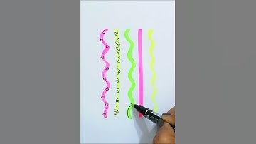 Quick and Easy 5 Border Design for Project File || #satisfying #art #shorts #shortvideo