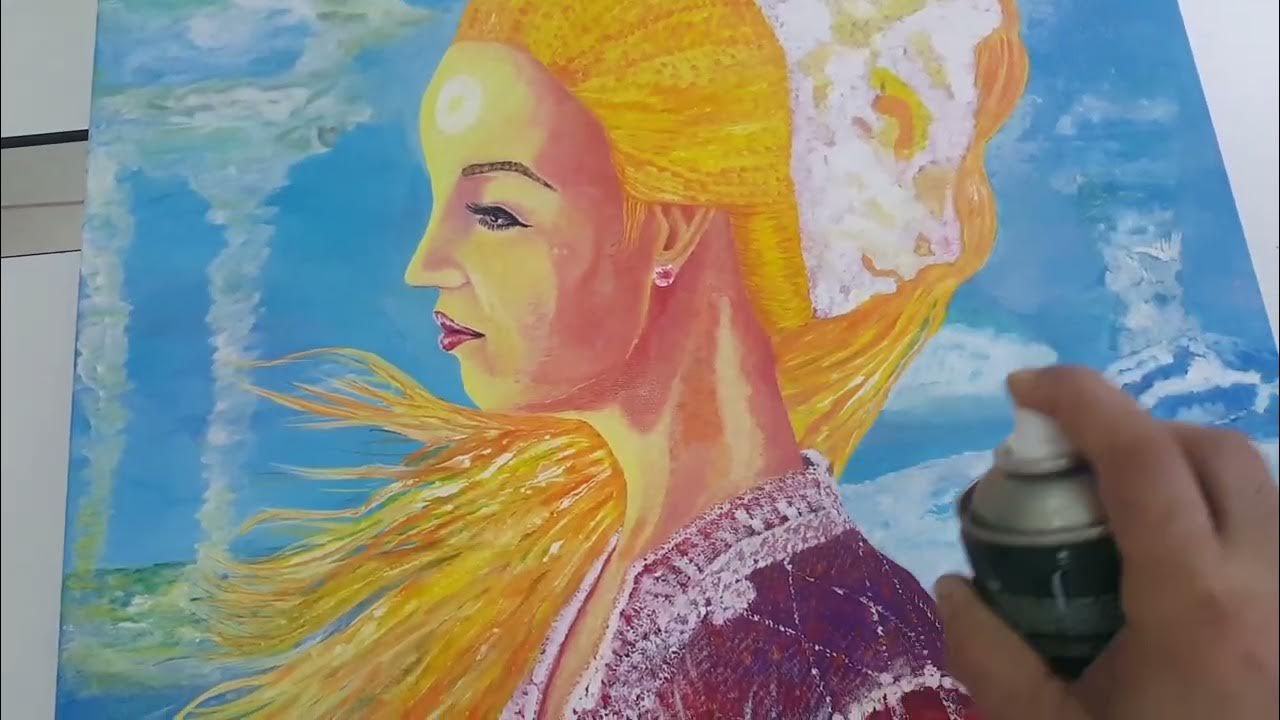 How to make acrylic paint painting spray varnish? (Akrilik boya resim sprey verniği nasıl