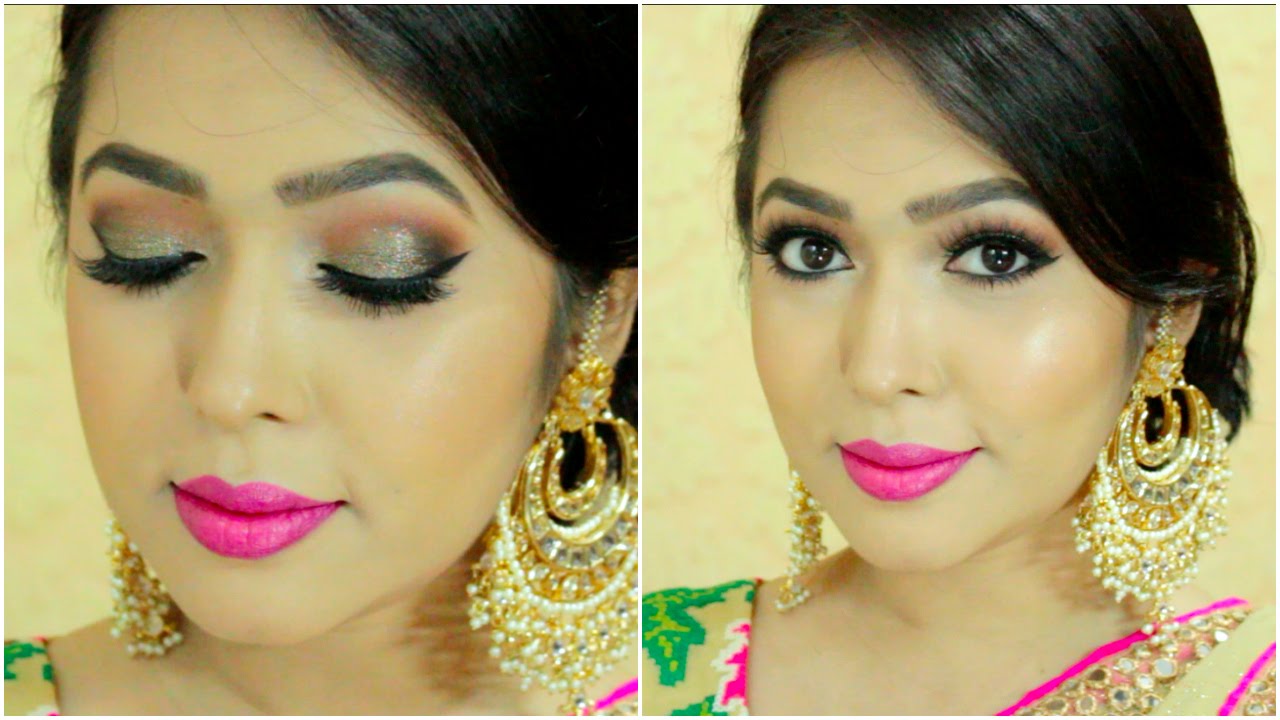 Eid Makeup Tutorial Black & Gold Smokey Eye Indian/Bangladeshi