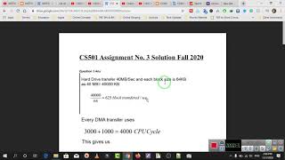 CS501 ~ Assignment No 3 Solution Fall 2019-20