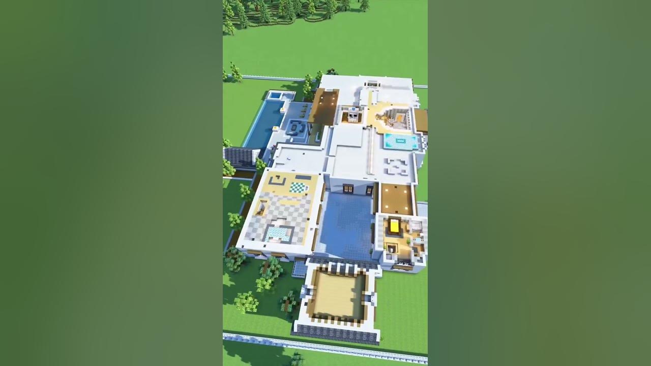 Minecraft Mega Mansion Timelapse #minecraft #house #minecraftbuilding