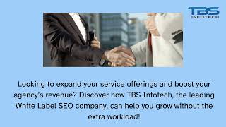 Scale Your Business with White Label SEO Solutions | #TBSInfotech